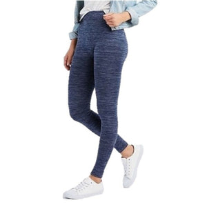 Womens High-Waisted Fleece Lined Marled Leggings