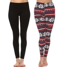 Load image into Gallery viewer, Women&#39;s Everyday Leggings by Whitemark - 2 Pack