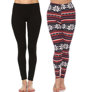 Women's Everyday Leggings by Whitemark - 2 Pack