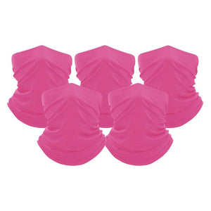 Unisex Moisture Wicking Gaiter Face Neck Bandanna - 5 Pack