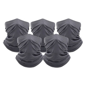 Unisex Moisture Wicking Gaiter Face Neck Bandanna - 5 Pack