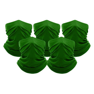 Unisex Moisture Wicking Gaiter Face Neck Bandanna - 5 Pack