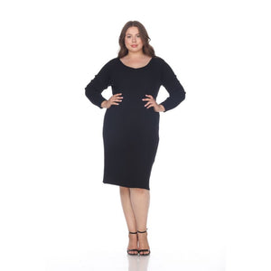 Women's Plus Size Destiny Sweater Dress by Whitemark