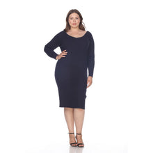 Load image into Gallery viewer, Women&#39;s Plus Size Destiny Sweater Dress by Whitemark