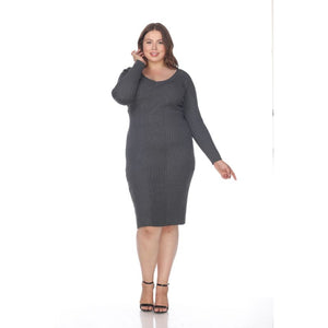 Women's Plus Size Destiny Sweater Dress by Whitemark