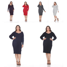 Load image into Gallery viewer, Women&#39;s Plus Size Destiny Sweater Dress by Whitemark