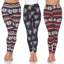 Load image into Gallery viewer, Whitemark Designed Leggings - 3 Pack