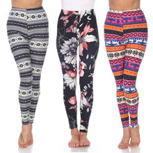 Load image into Gallery viewer, Whitemark Designed Leggings - 3 Pack