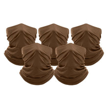 Load image into Gallery viewer, Unisex Moisture Wicking Gaiter Face Neck Bandanna - 5 Pack