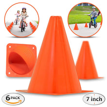 Load image into Gallery viewer, [6-Pack] The Ultimate 7-inch Orange Traffic Cones