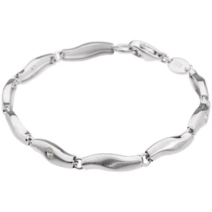 Fossil Women's Basic Silver 6.5" Bracelet - Model JF15426040