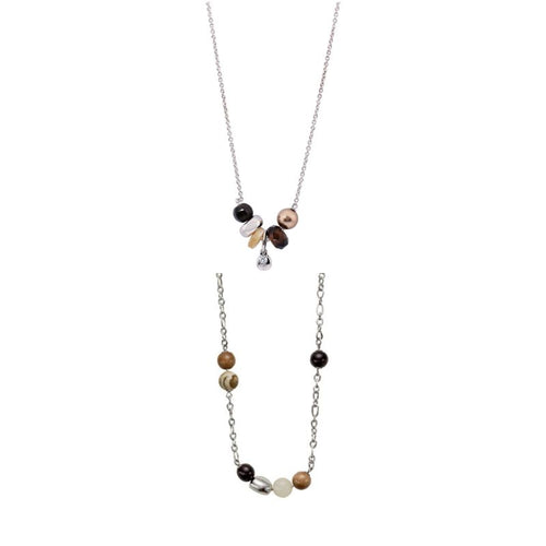 Fossil Trendy Multi-Color Neutrals Necklaces - 16