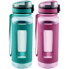 Load image into Gallery viewer, Swig Savvy Sports Water Bottle with Silicone Sleeve  Wide Mouth Leak Proof - 25oz