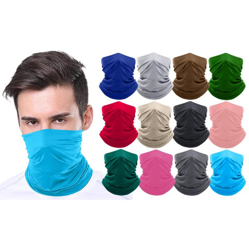 Unisex Moisture Wicking Gaiter Face Neck Bandanna - 5 Pack