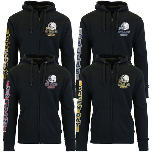 Women's Game Day Football Zip Up Hoodie