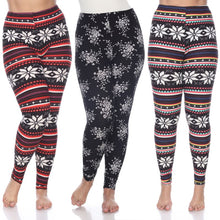 Load image into Gallery viewer, Whitemark Designed Leggings - 3 Pack