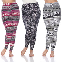 Load image into Gallery viewer, Whitemark Designed Leggings - 3 Pack