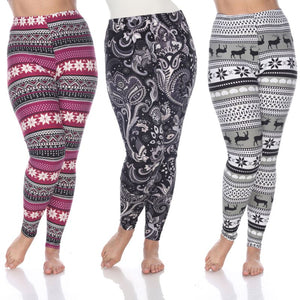 Whitemark Designed Leggings - 3 Pack