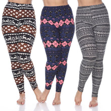 Load image into Gallery viewer, Whitemark Designed Leggings - 3 Pack