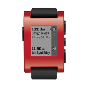 Pebble Smart Watch for iPhone and Android Devices (Red)