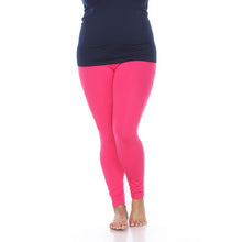 Load image into Gallery viewer, Women&#39;s Plus Size Super-Stretch Solid Leggings by Whitemark