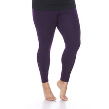 Load image into Gallery viewer, Women&#39;s Plus Size Super-Stretch Solid Leggings by Whitemark