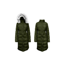 Load image into Gallery viewer, Women&#39;s Long Heavyweight Parka Jacket With Faux Fur Hood