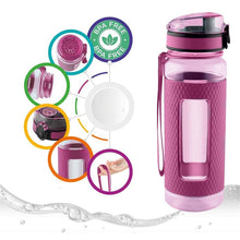 Load image into Gallery viewer, Swig Savvy Sports Water Bottle with Silicone Sleeve  Wide Mouth Leak Proof - 25oz