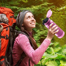 Load image into Gallery viewer, Swig Savvy Sports Water Bottle with Silicone Sleeve  Wide Mouth Leak Proof - 25oz