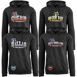 Women's Greatest Football Legends Pull Over Hoodie